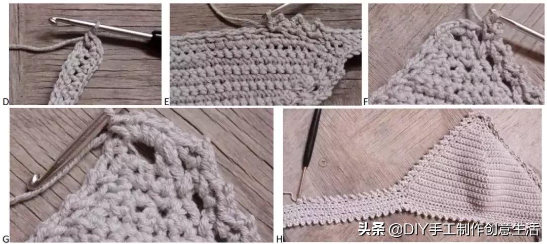 夏天来了，一定要钩一套给自己，有钩织教程