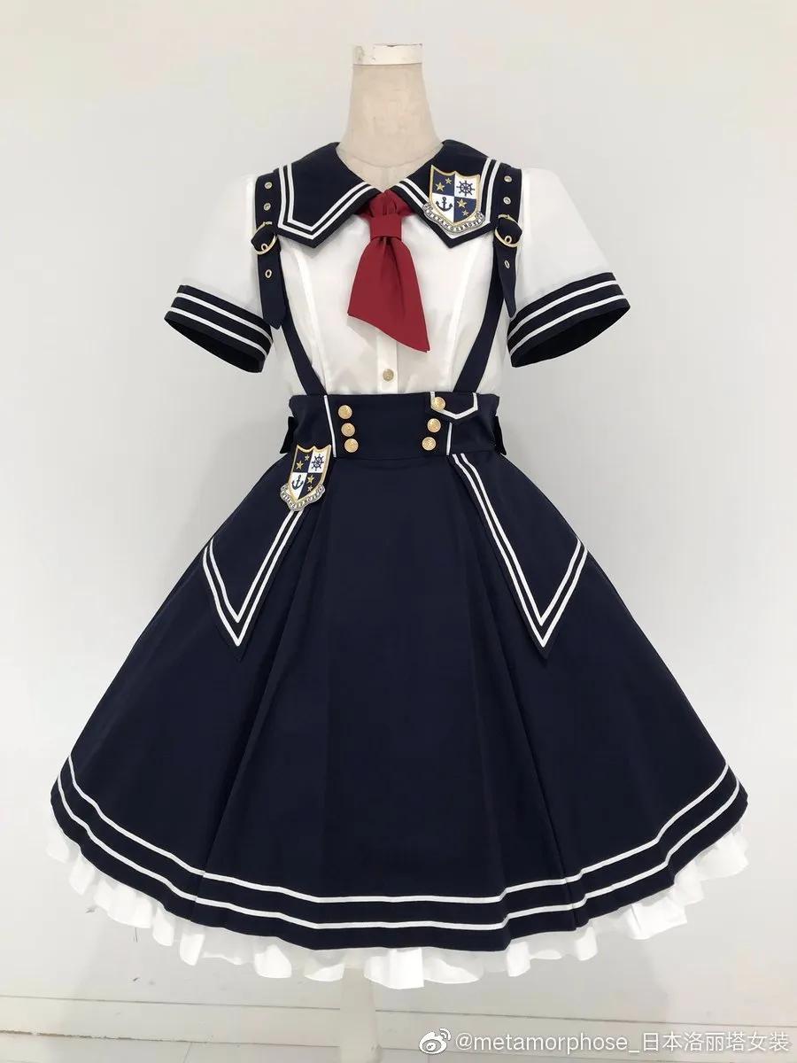 海军风lolita正版,lolita海军风穿搭