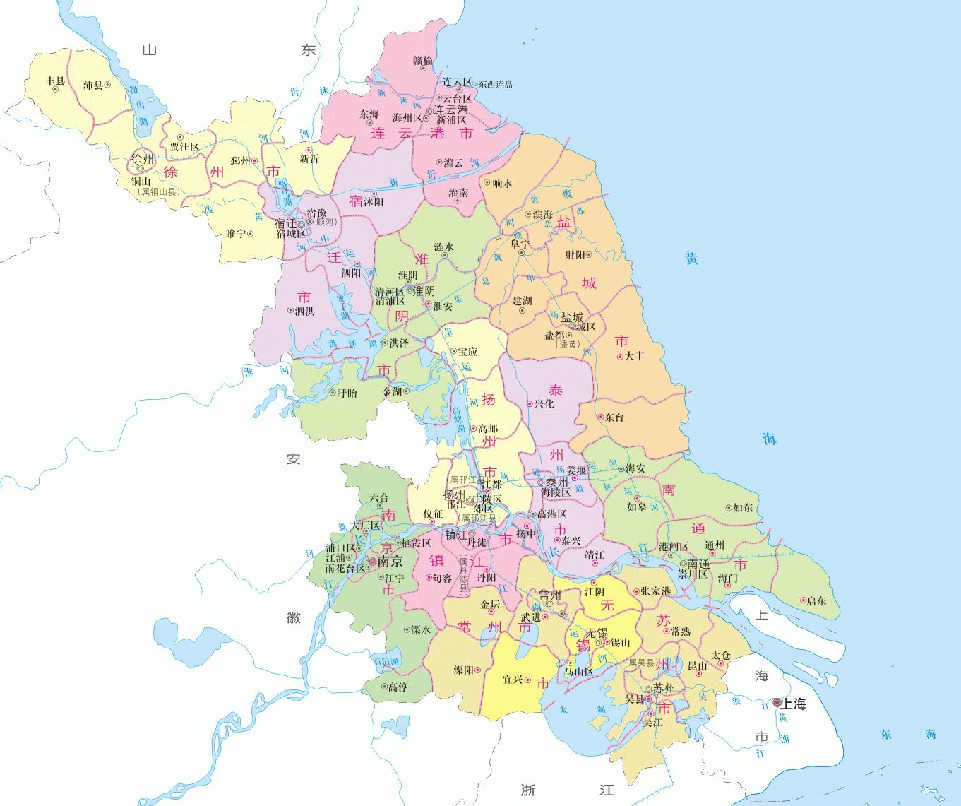 泰州和宿迁加入，让江苏更“散装”，至今所辖县区“心有不甘”