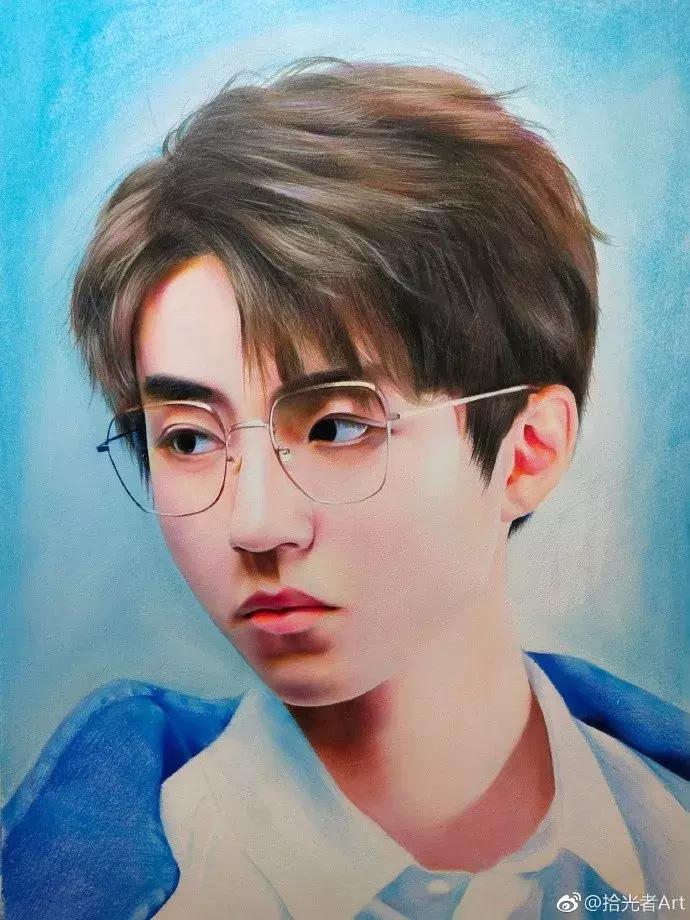 绘画~彩铅丨帅气的王俊凯，教程来了