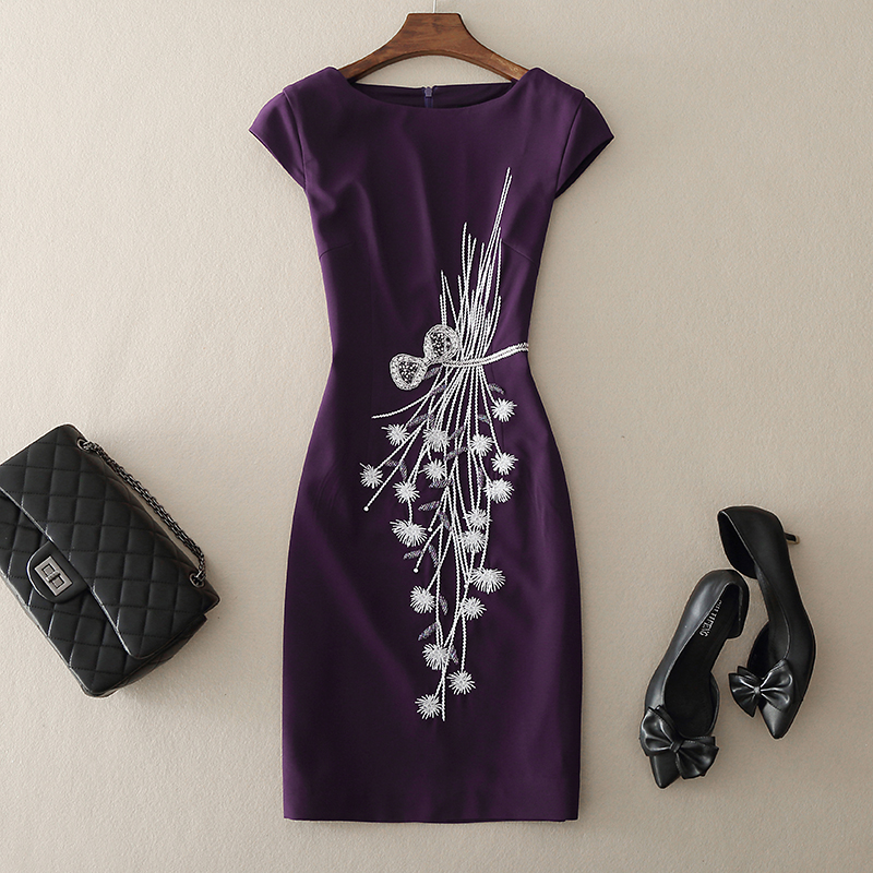 欧洲站新款女装夏时尚潮流少女装,欧洲站时尚女装连衣裙