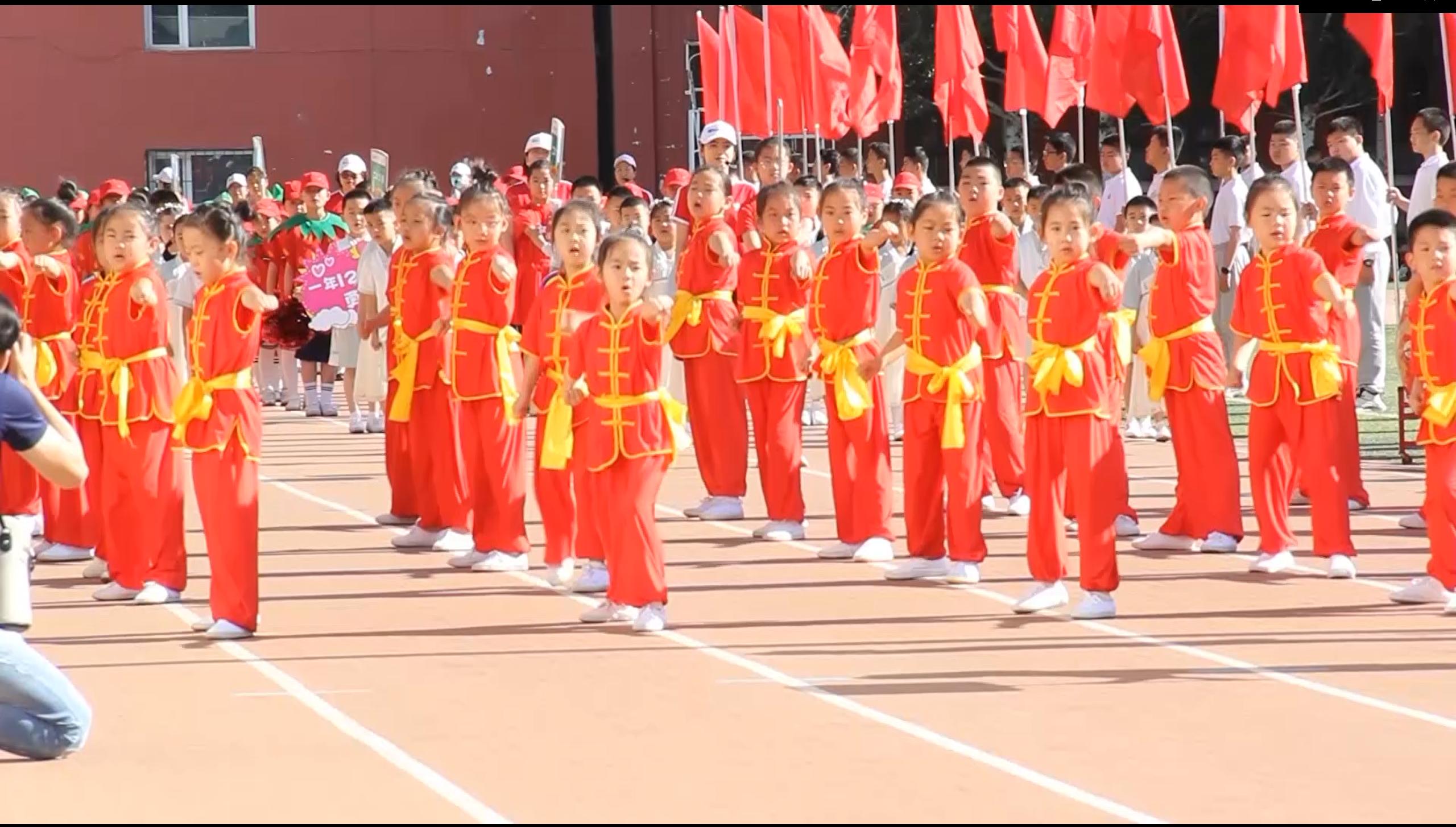 包头包钢实验一小运动会开幕式,包钢实验一小全员运动会