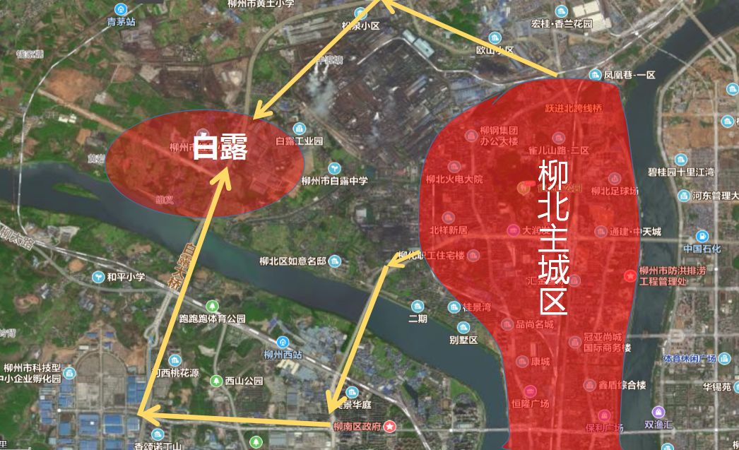 南宁周边200公里的城市,万科柳州1200亩