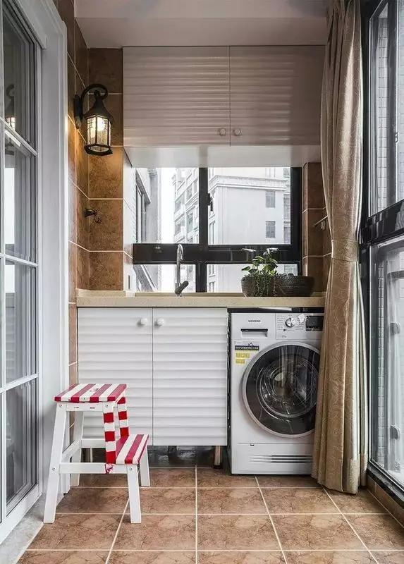 家庭洗衣房设计方案,楼梯下空间设计成洗衣房