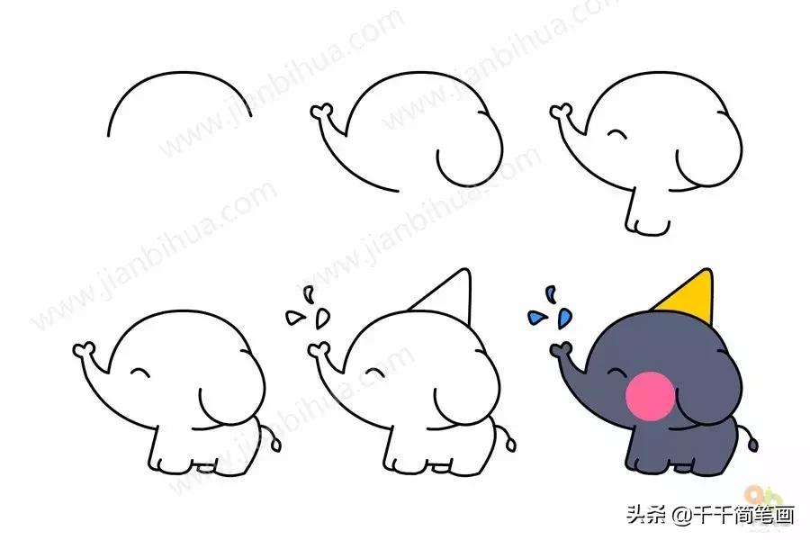 3-6岁儿童动物画入门教程,幼儿园动物画大全最简单