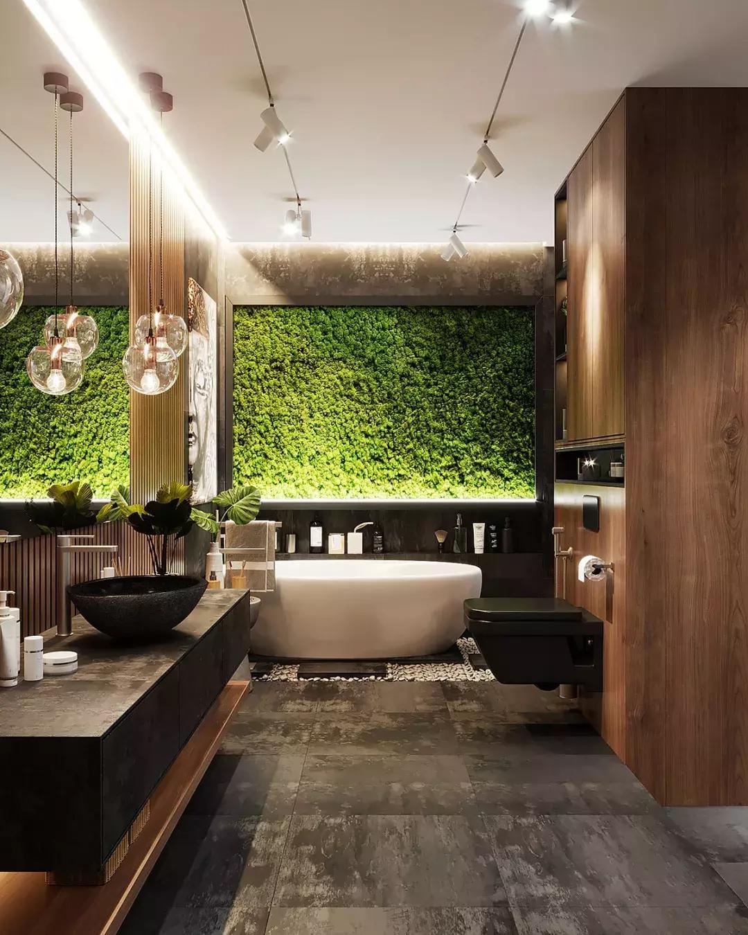 50个卫浴柜设计小而极致,豪华浴室设计