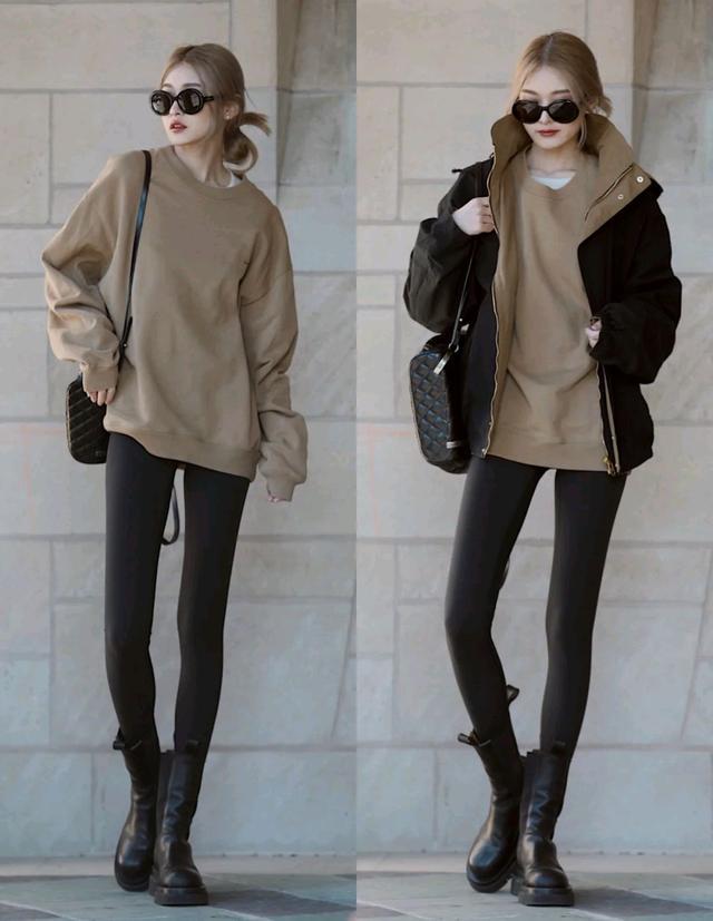 人人都在穿的“黑色打*裤底**”，冬季要怎么搭才更出众时髦？