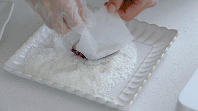 紫薯三角糯米糕,紫薯糯米粉发糕