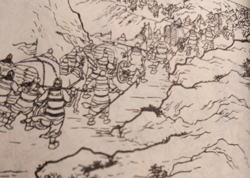 戚家军的杀器-长牌、绳串蒺藜与鬼箭伏弩。