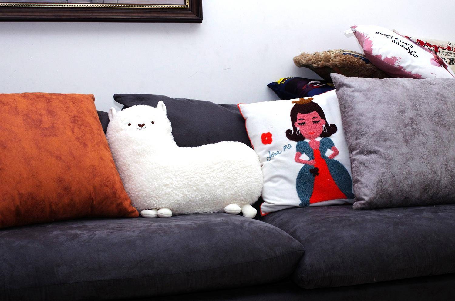 可爱治愈羊驼按摩器,可爱按摩枕羊驼