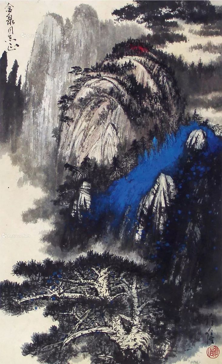 陈继儒山水画作品欣赏,陈良宗山水画作品欣赏