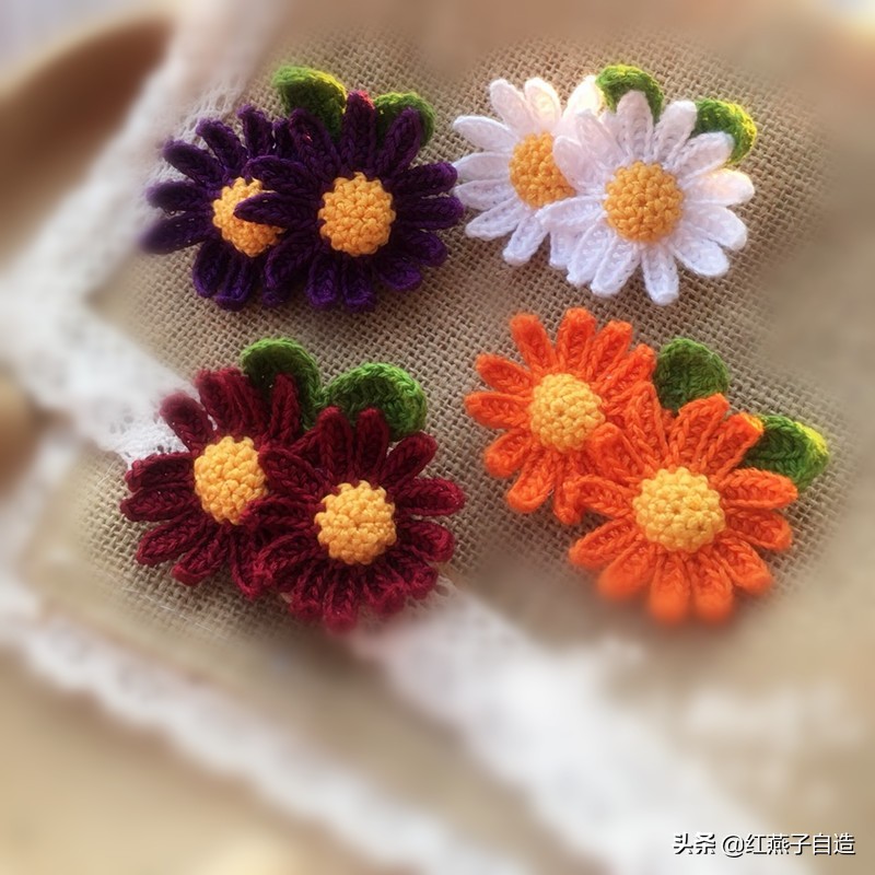 北欧手工编织饰品,毛线编织小饰品ins风