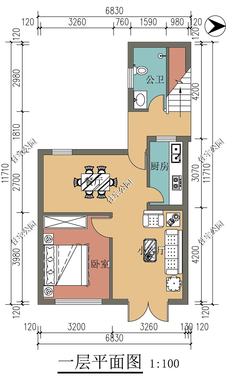 60平方别墅设计图及效果图,100平米小户型设计实景照