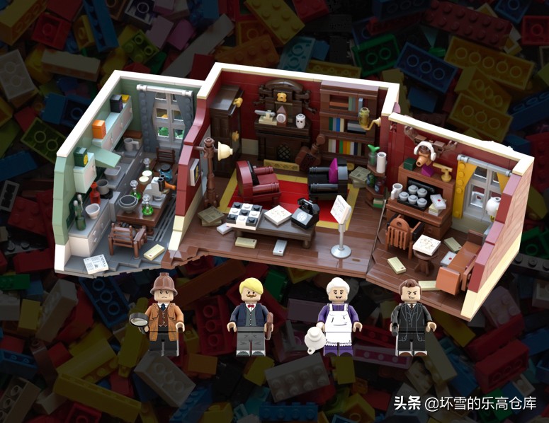 积木福尔摩斯贝克街,积木名侦探柯南拼装