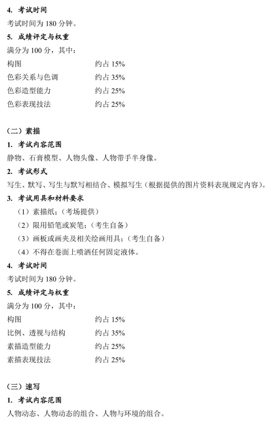 湖北美术联考大纲2023,湖北2023统考美术