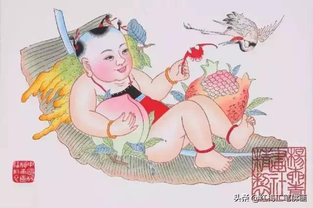 民俗创意年画大全,年份年画简单又好看