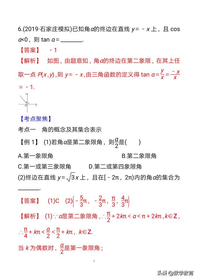 三角函数和弧度制的知识点,弧度制下的特殊角的三角函数