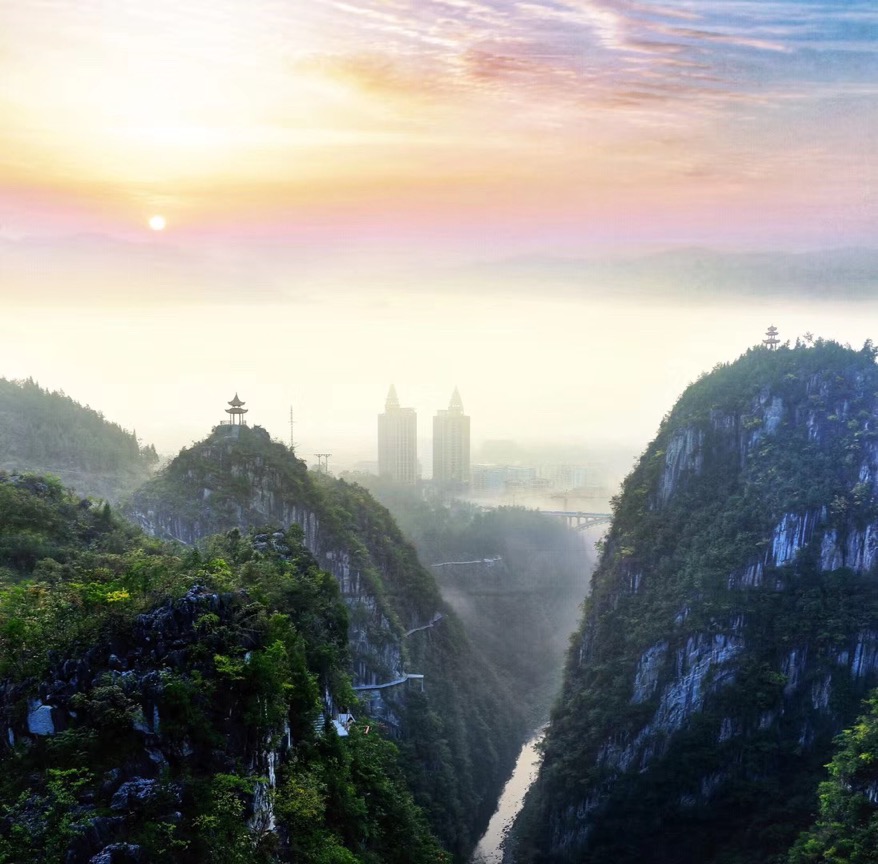 重庆黔江峡谷公园游览过程,黔江峡谷之城在哪里