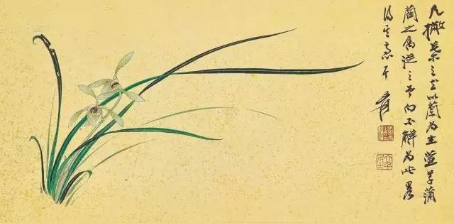 中国十大名家画兰,中国画名家画兰