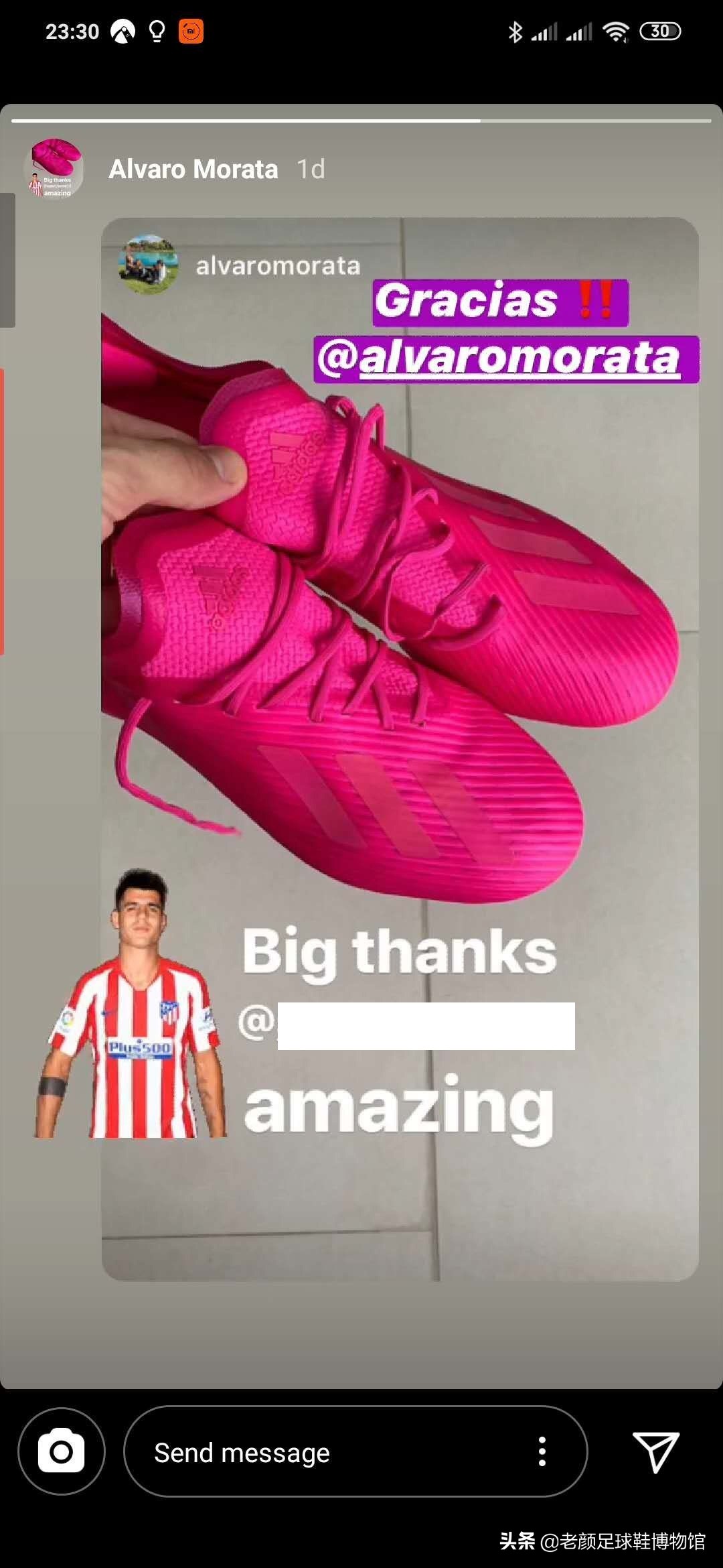 马竞前锋微商处购买厂货球鞋作秀，欧美球星居然还自己掏钱买球鞋