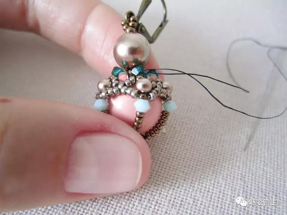 嘉德罗斯耳环怎么做教程,送你一副耳环