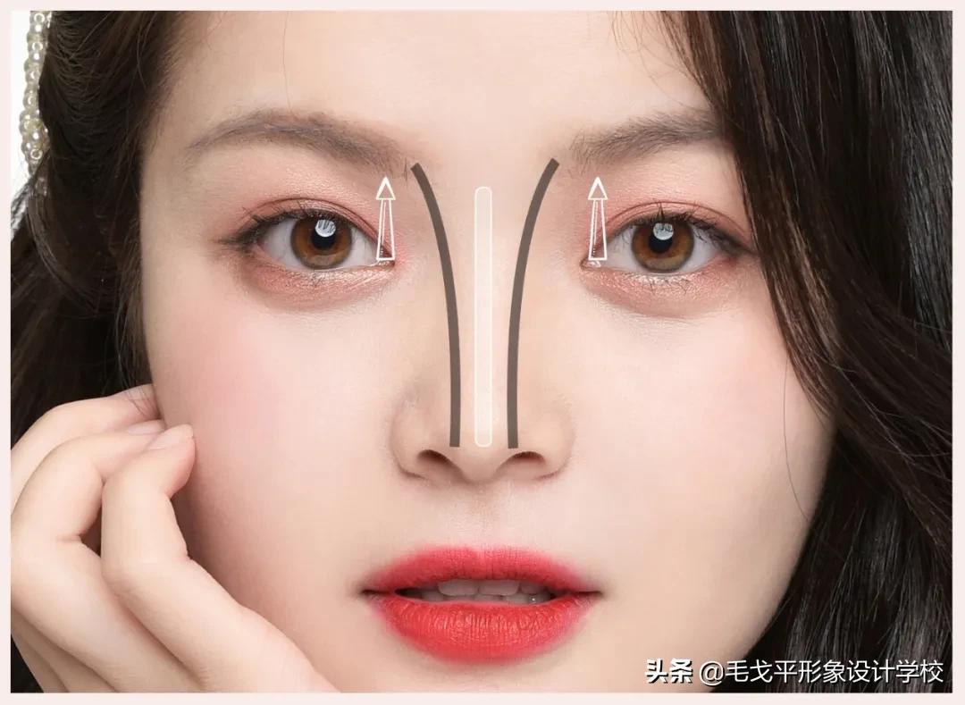 日常鼻影画法教程,鼻影画法正确的化妆方法
