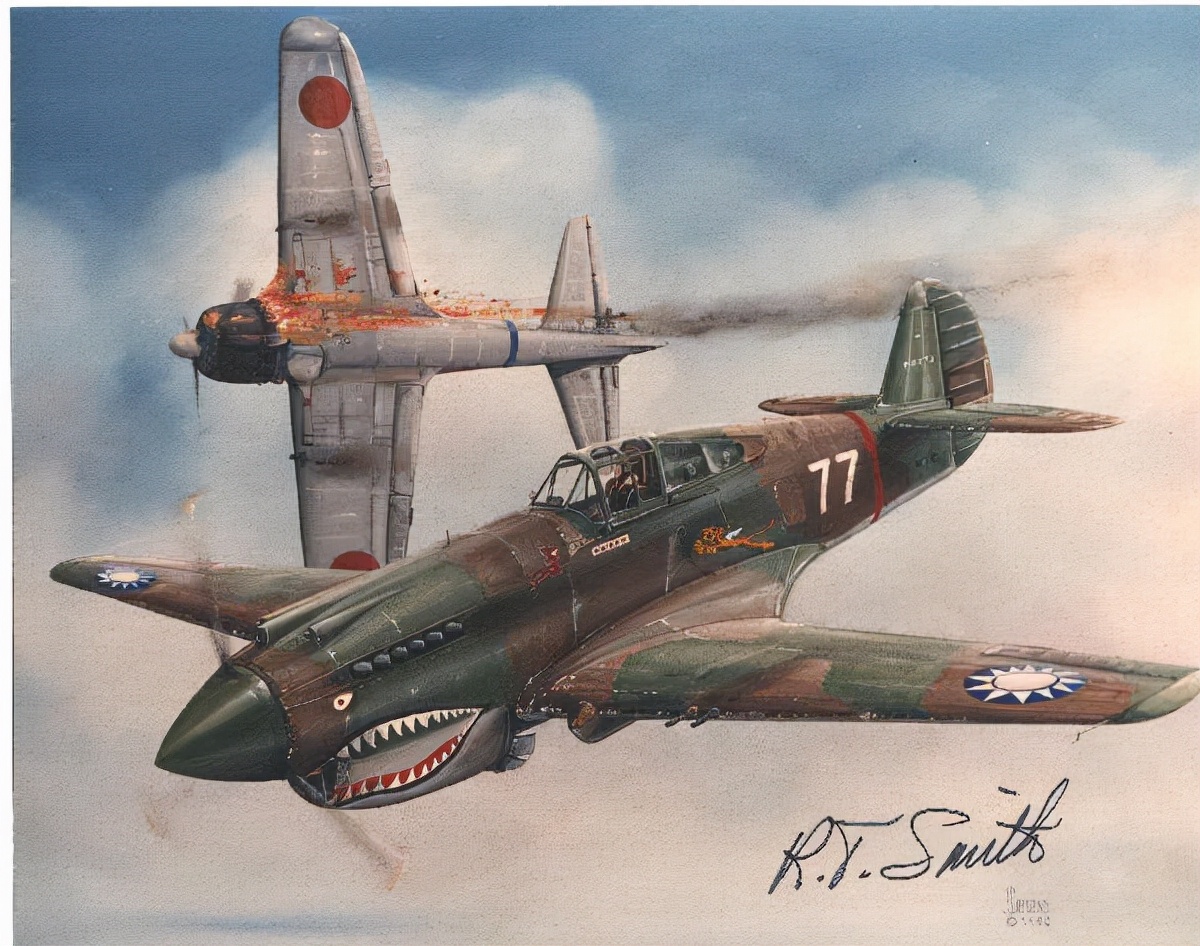 飞虎队大鲨鱼战斗机,飞虎队p-40战鹰战斗机