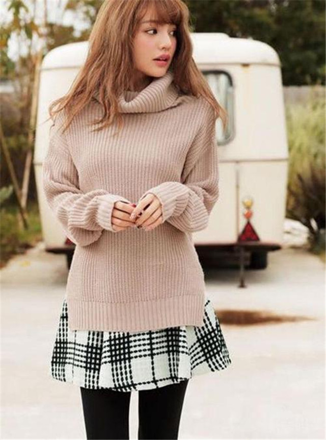 冬天想好看但又想保暖裙子穿搭,冬日裙子穿搭日系