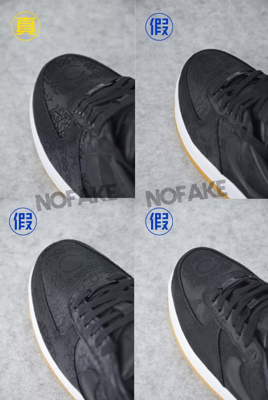 offwhitexnikeairforce1真假对比,如何鉴别nikeairforce1low白黑