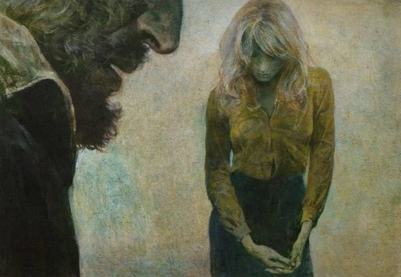 何多苓连环画雪雁,何多苓的经典创作雪雁