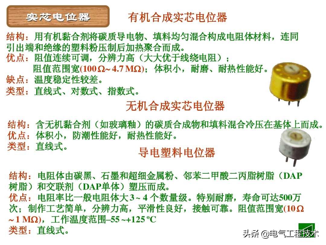 色环电阻电位器,色环电阻最后一位误差怎么看