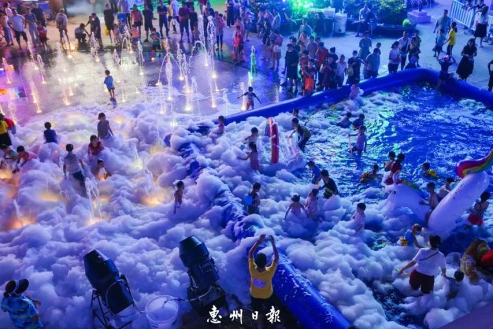 惠州博罗夜色,夜色惠州西湖