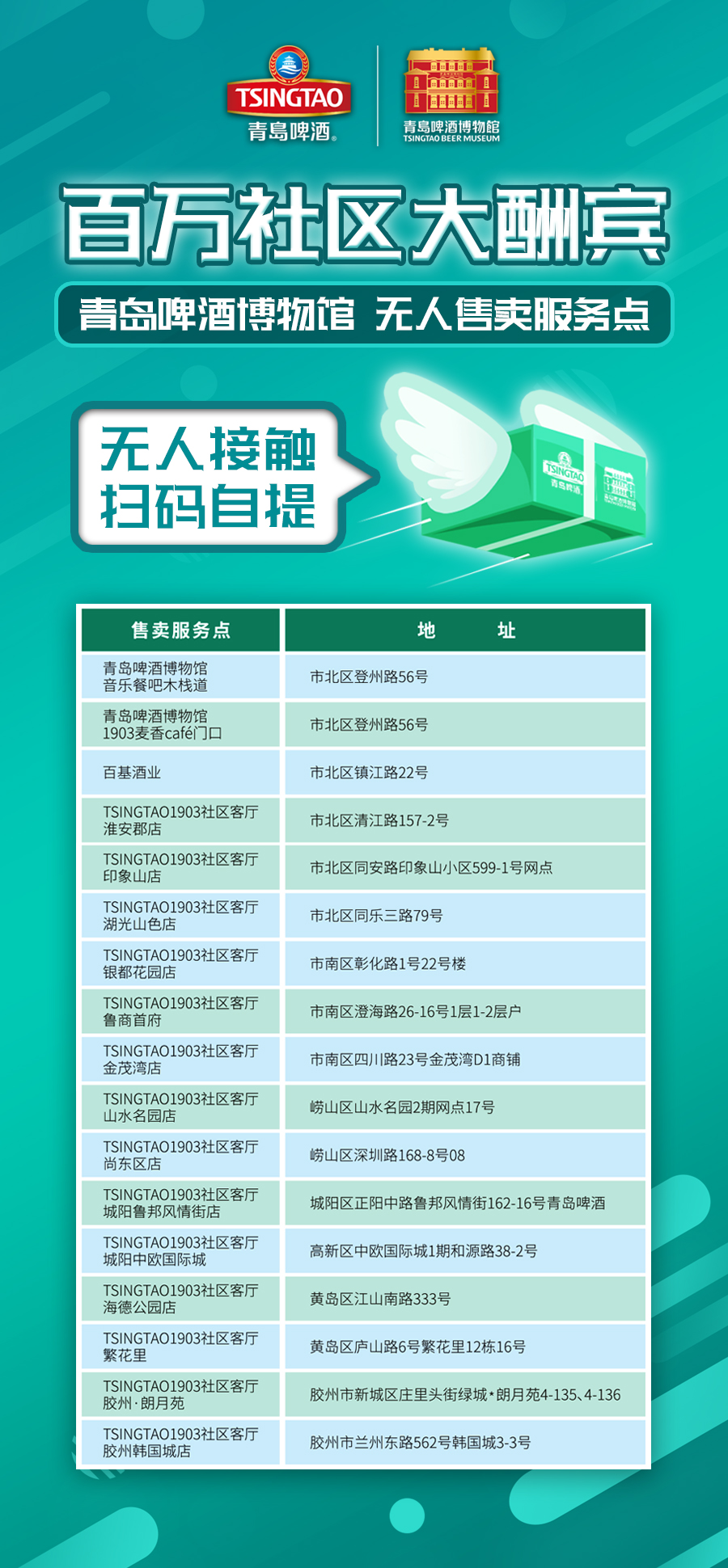 便利！青啤博物馆“社区无人售卖服务点”温暖上线