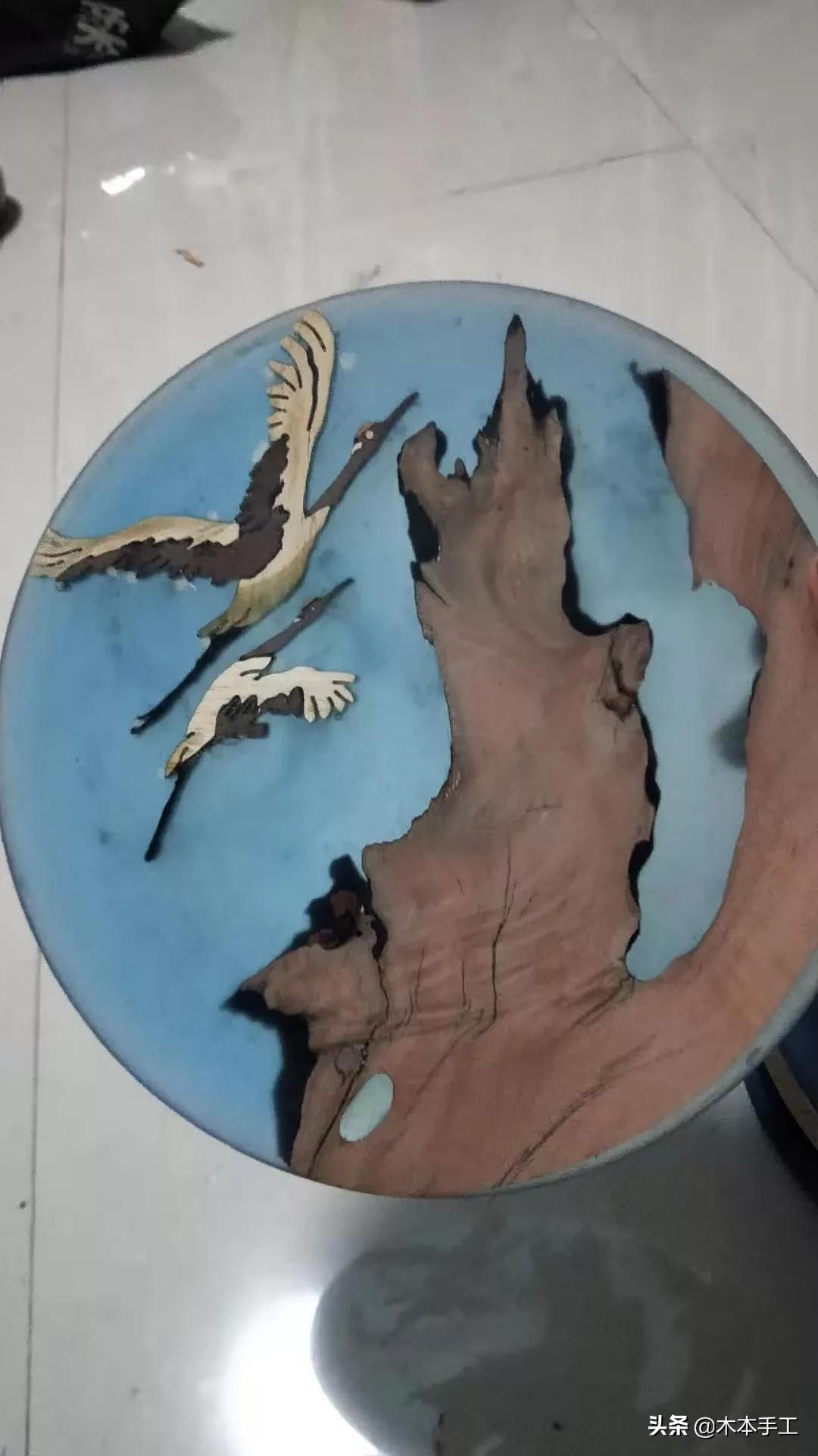 环氧树脂与木头吊坠,环氧树脂与木头