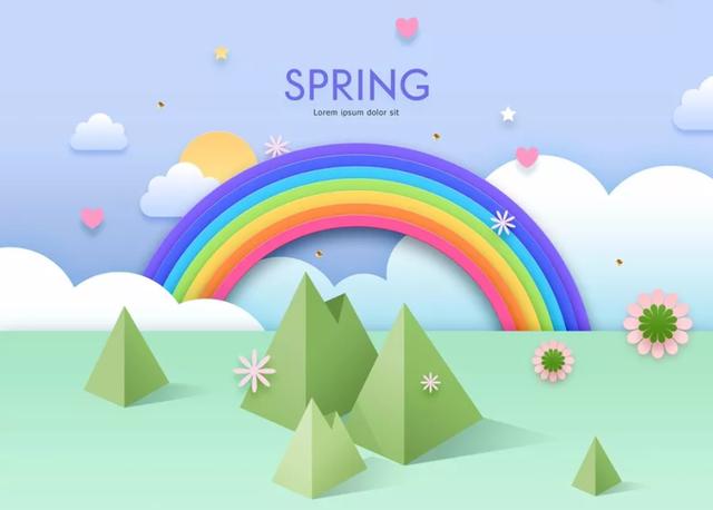 免费开年海报psd素材,春季海报ps