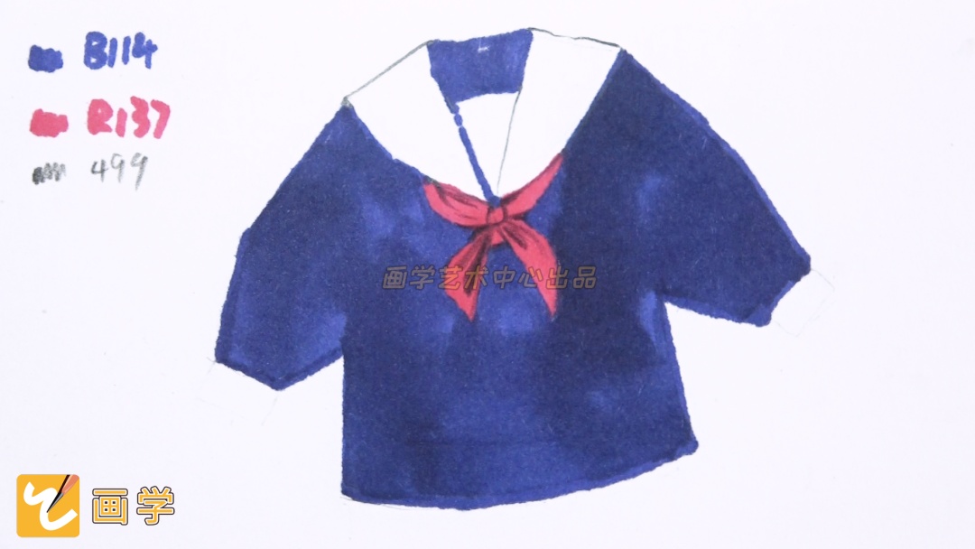 可爱简笔画教程,用马克笔画衣服教程简笔画