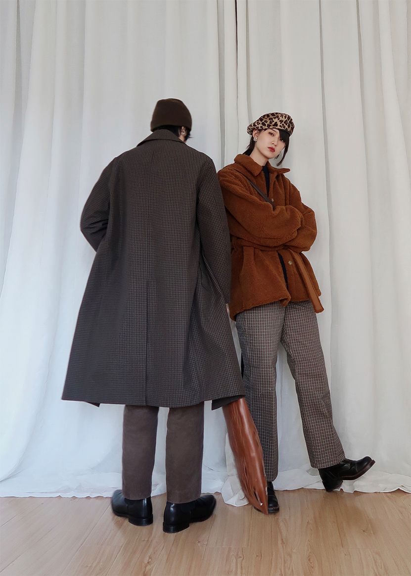 优衣库u系列双排扣棉服穿搭,优衣库u系列联名款冬季