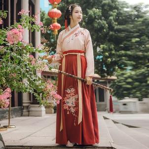 齐腰襦裙怎样不掉,齐腰襦裙怎么穿没有吊带