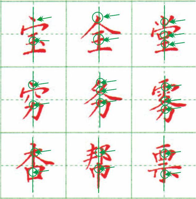左右结构的字书写八大规律,左右结构的字比例规律