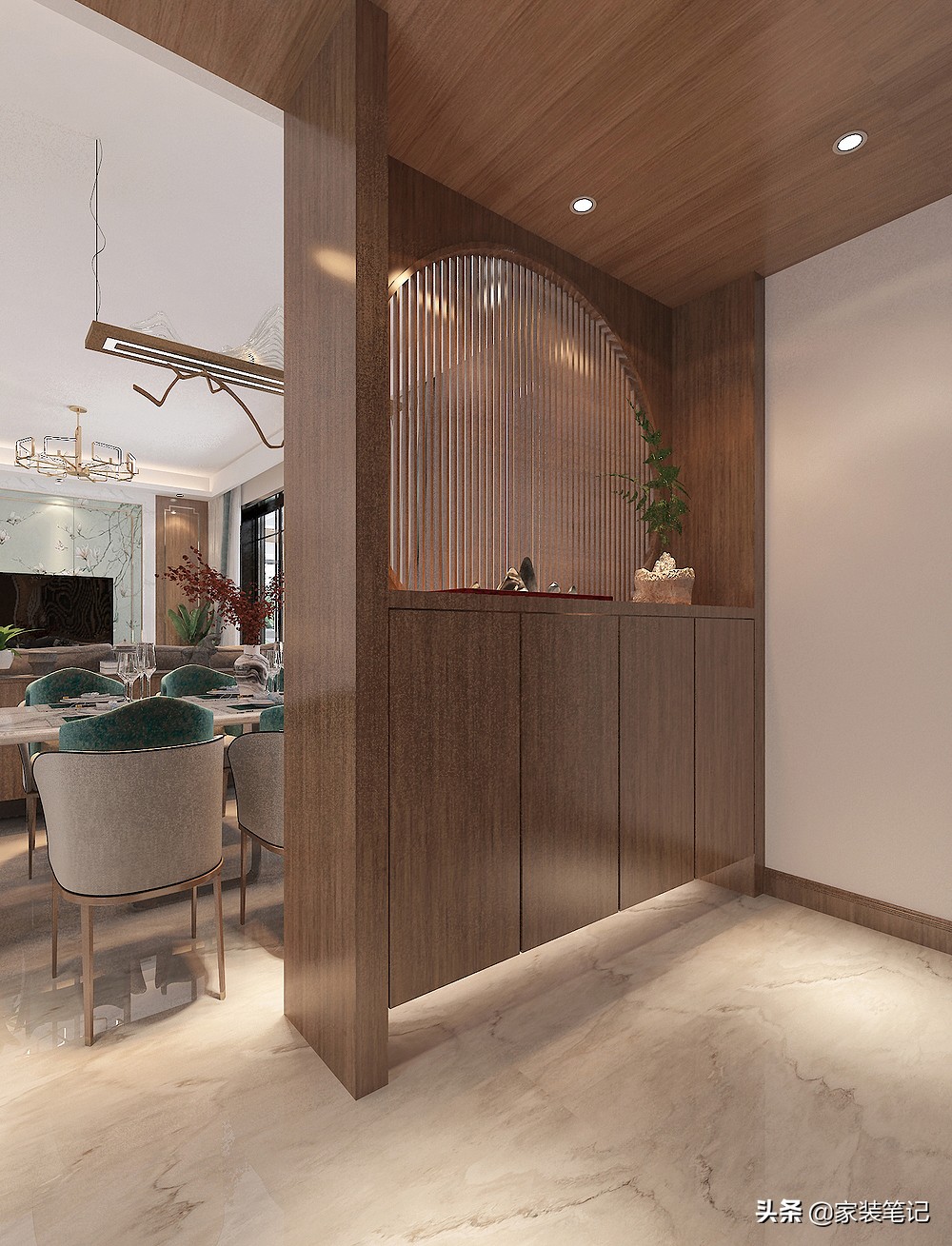 当现代简约邂逅新中式,当现代轻奢遇上新中式