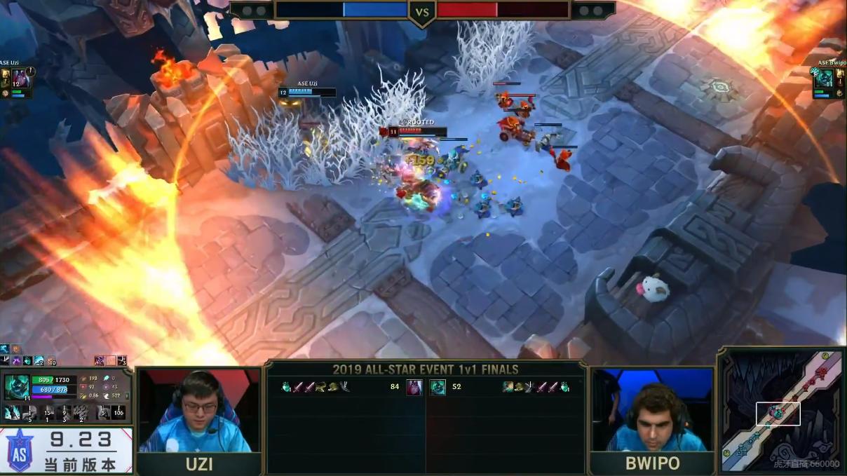 uzi薇恩和鳄鱼二打五,全明星solo赛谈对线uzi