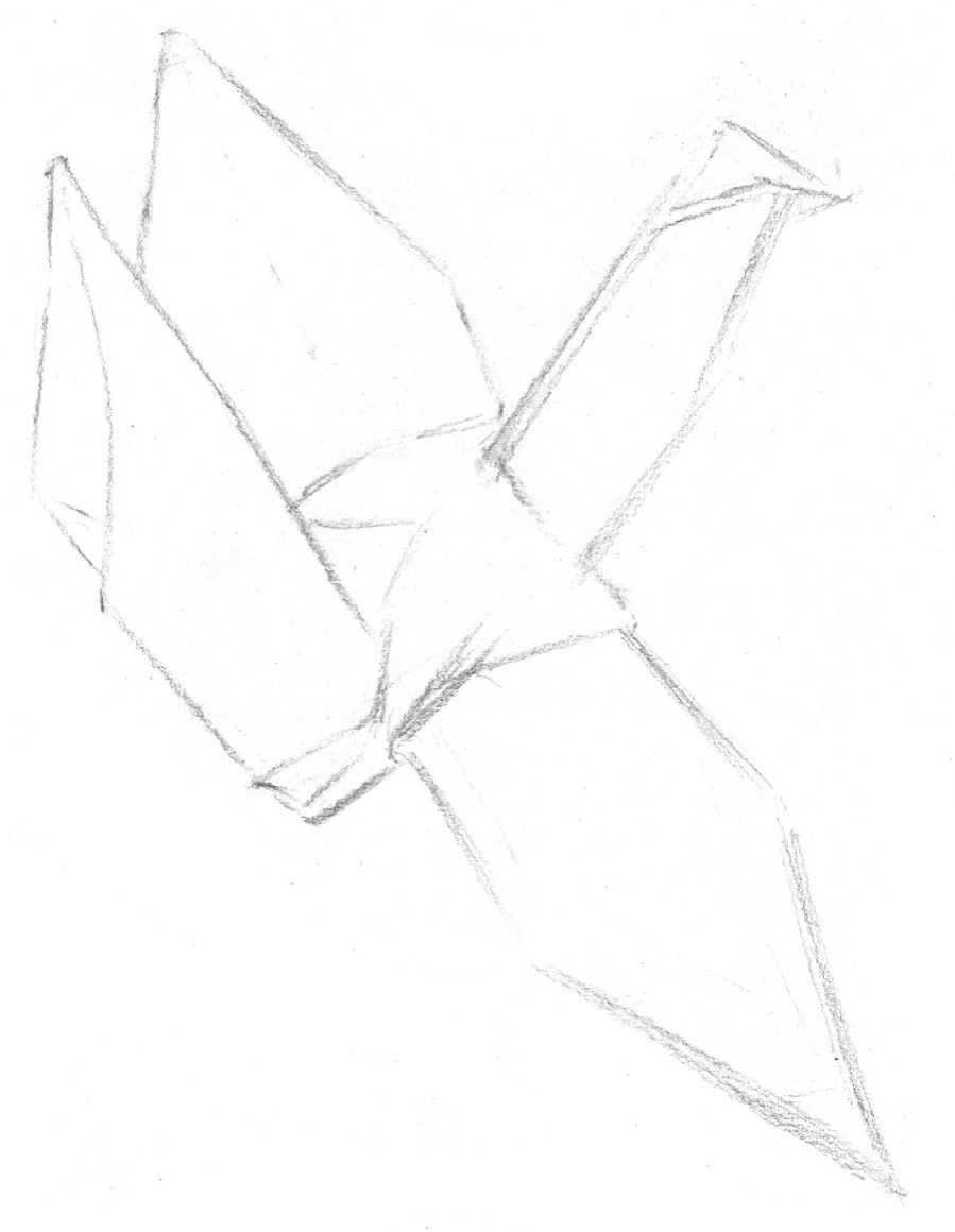 纸鹤的画法大全,简单易学的纸鹤教程