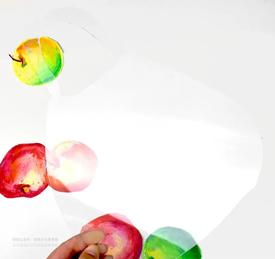 铅笔立体画儿童画苹果,颜料画苹果简单教程儿童画