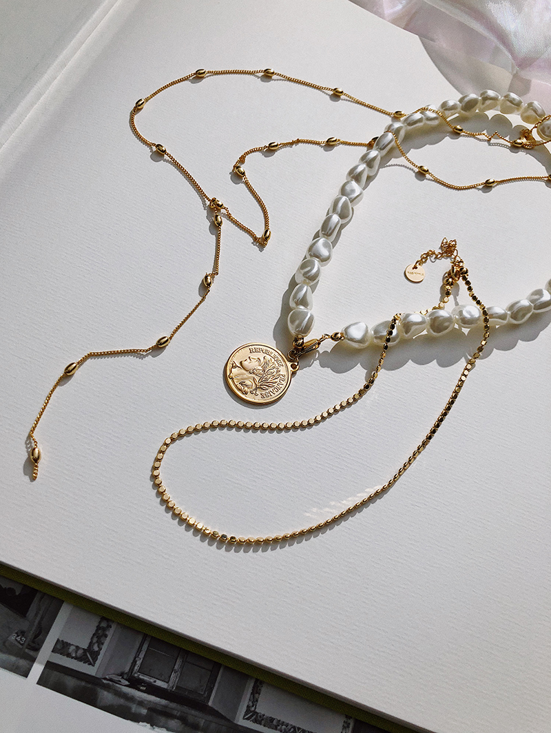 简约百搭高领锁骨链搭配,网红爆款锁骨链编织百搭