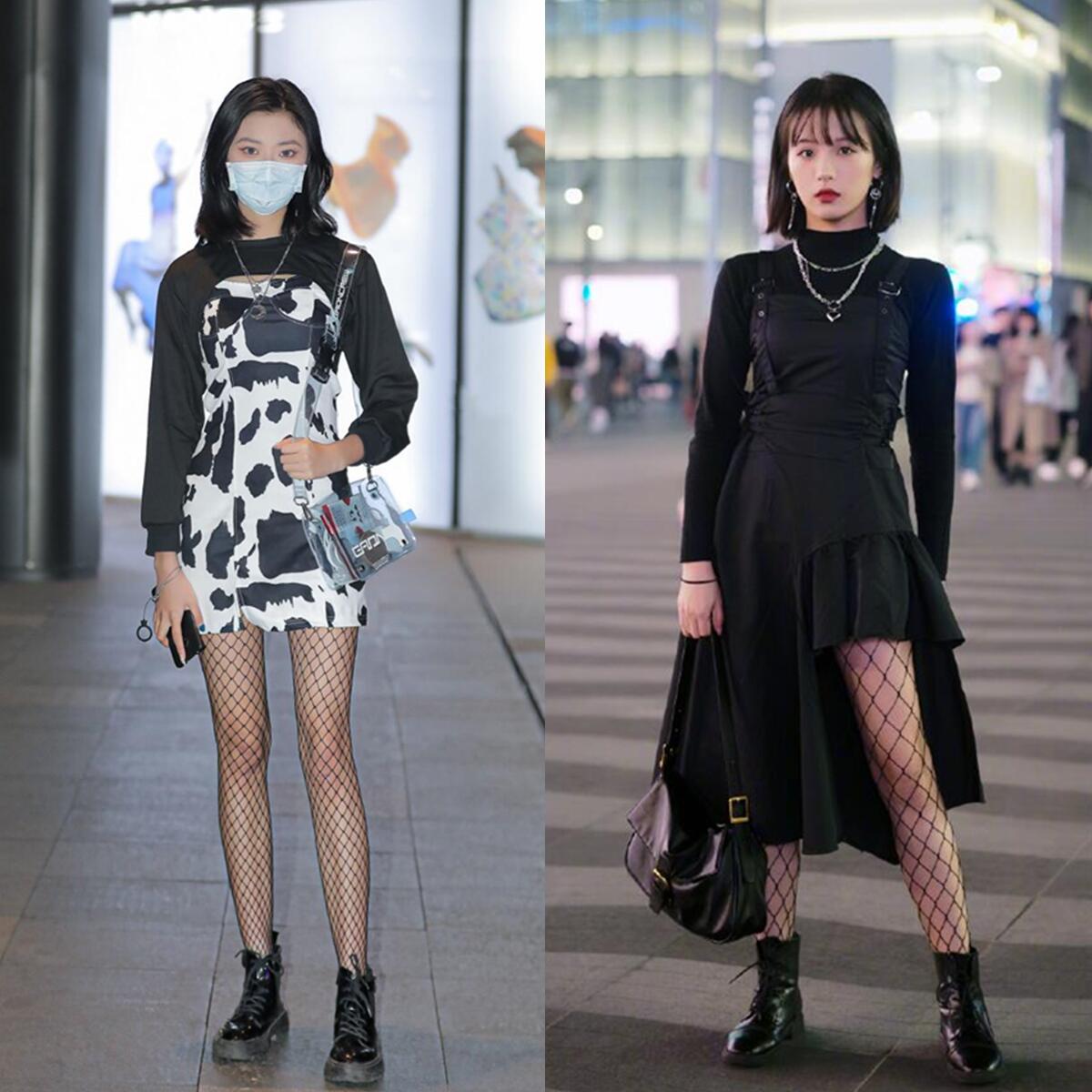 蕾丝长筒袜怎么穿教程,春天穿袜子的小技巧