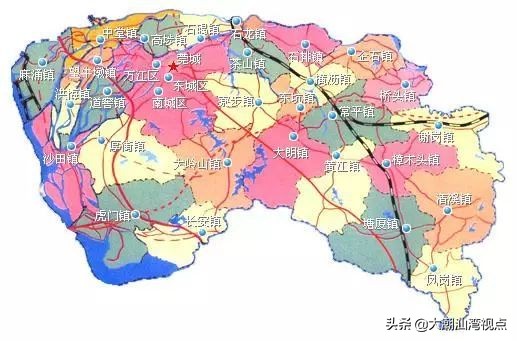 东莞市32个镇区名称,东莞市各个镇区