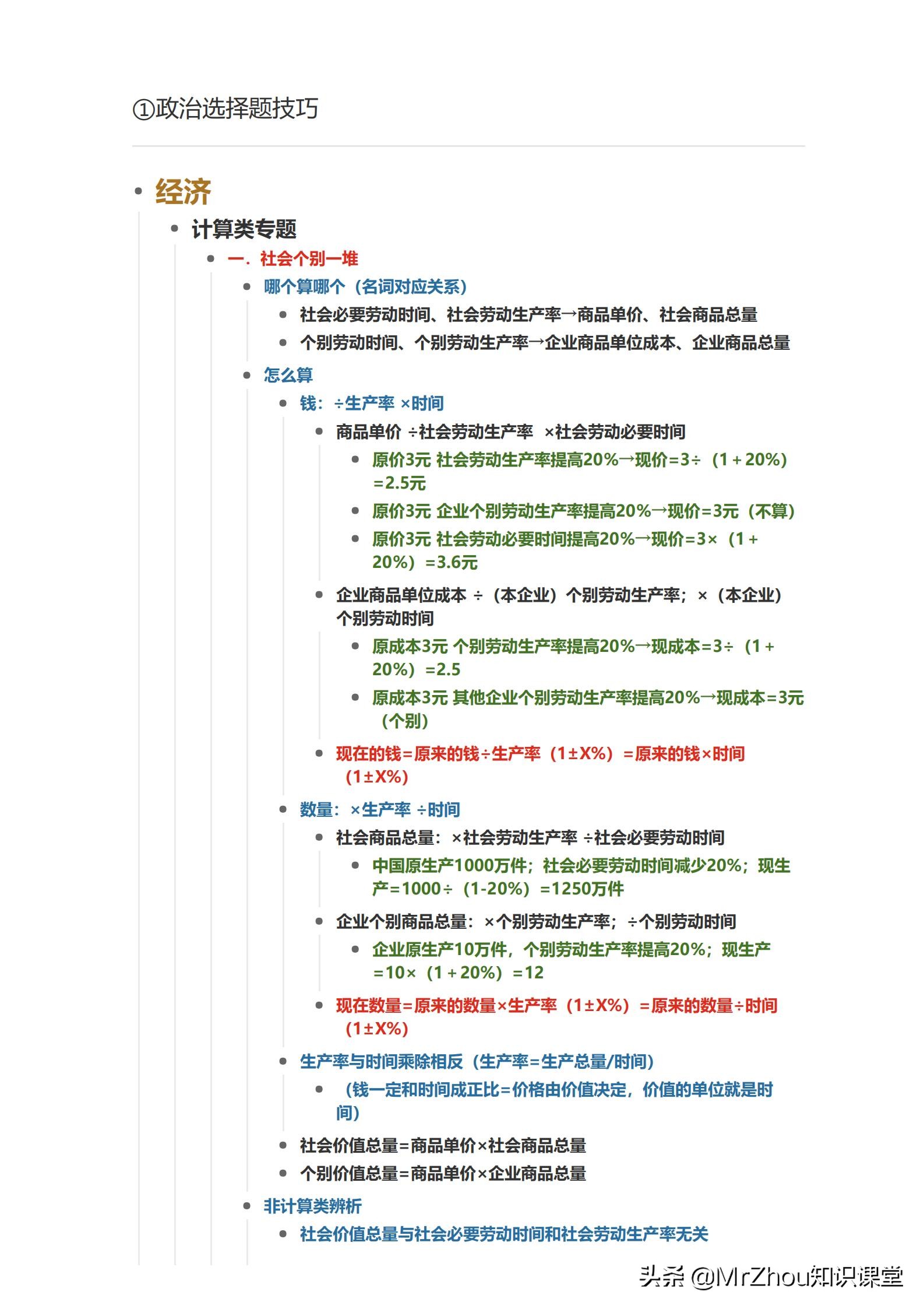 政治老师是大咖，把高中政治答题技巧模板浓缩出来，学生赞口不绝