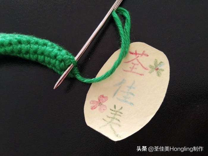 马蹄莲花的钩织教程,马蹄莲宽叶子的钩织教程