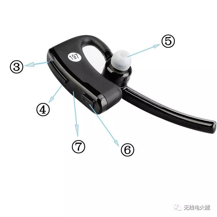 Ailunce无线电对讲机蓝牙耳机PTT套件