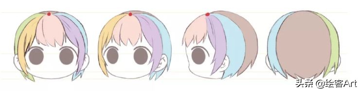 萌值爆表的Q版人物脑袋画法全解析，你确定不来pick一下？